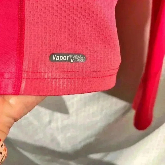 The North Face Quarter Zip Active Lightweight Pink Jacket, Size M Thumbholes, - Picture 6 of 8